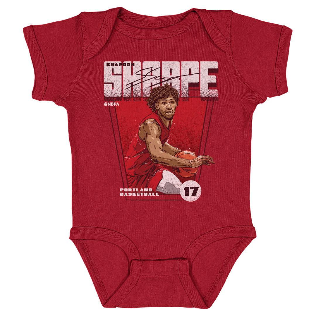 Shaedon Sharpe Portland Premiere Infant One Piece Kids Baby Onesie Red