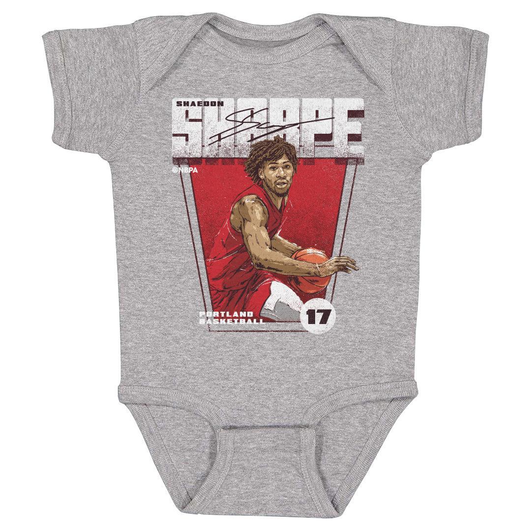 Shaedon Sharpe Portland Premiere Infant One Piece Kids Baby Onesie Heather Gray