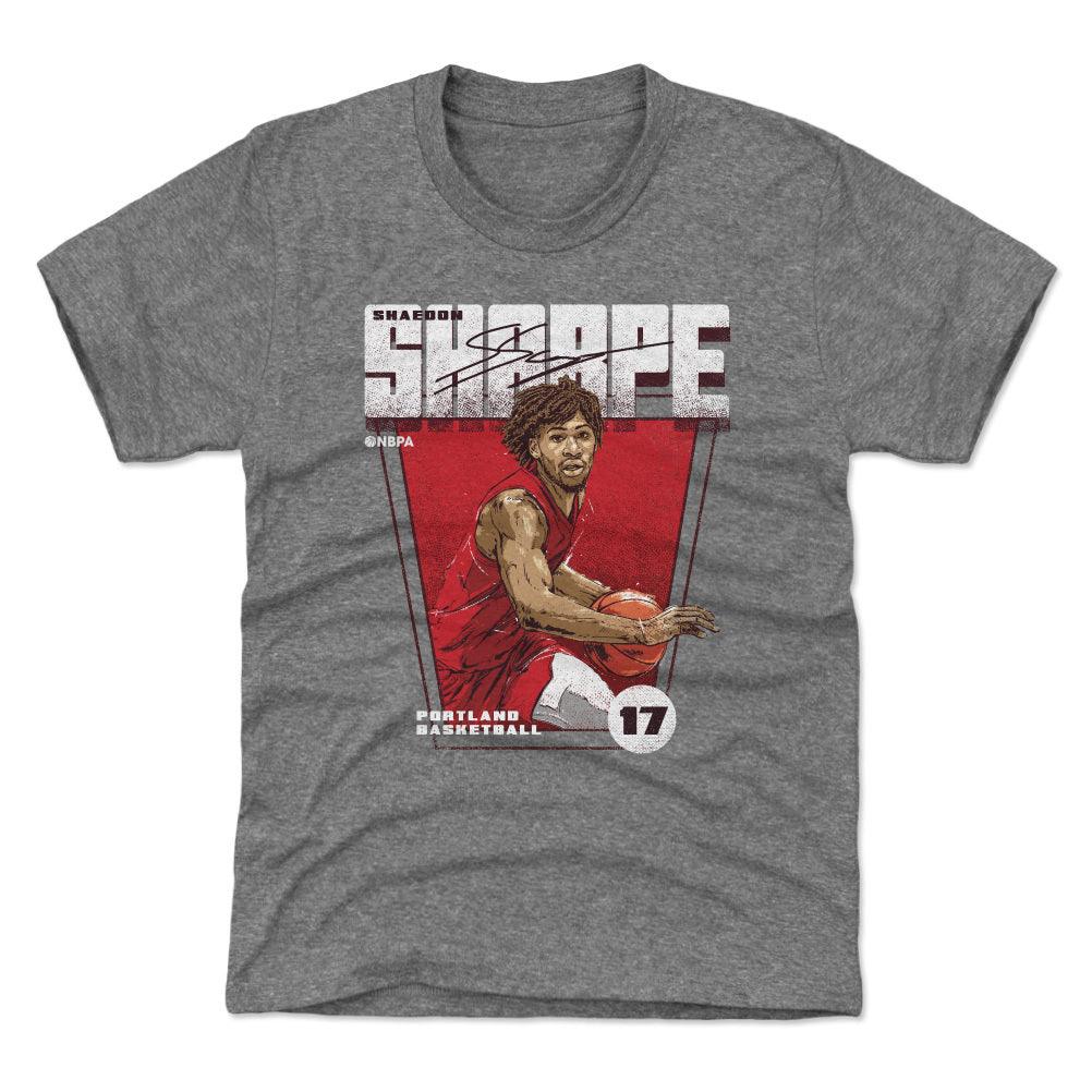 Shaedon Sharpe Portland Premiere Youth T-Shirt Kids T-Shirt Tri Gray