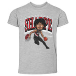 Shaedon Sharpe Portland Trail Blazers Cartoon Toddler T-Shirt Kids Toddler T-Shirt Heather Gray