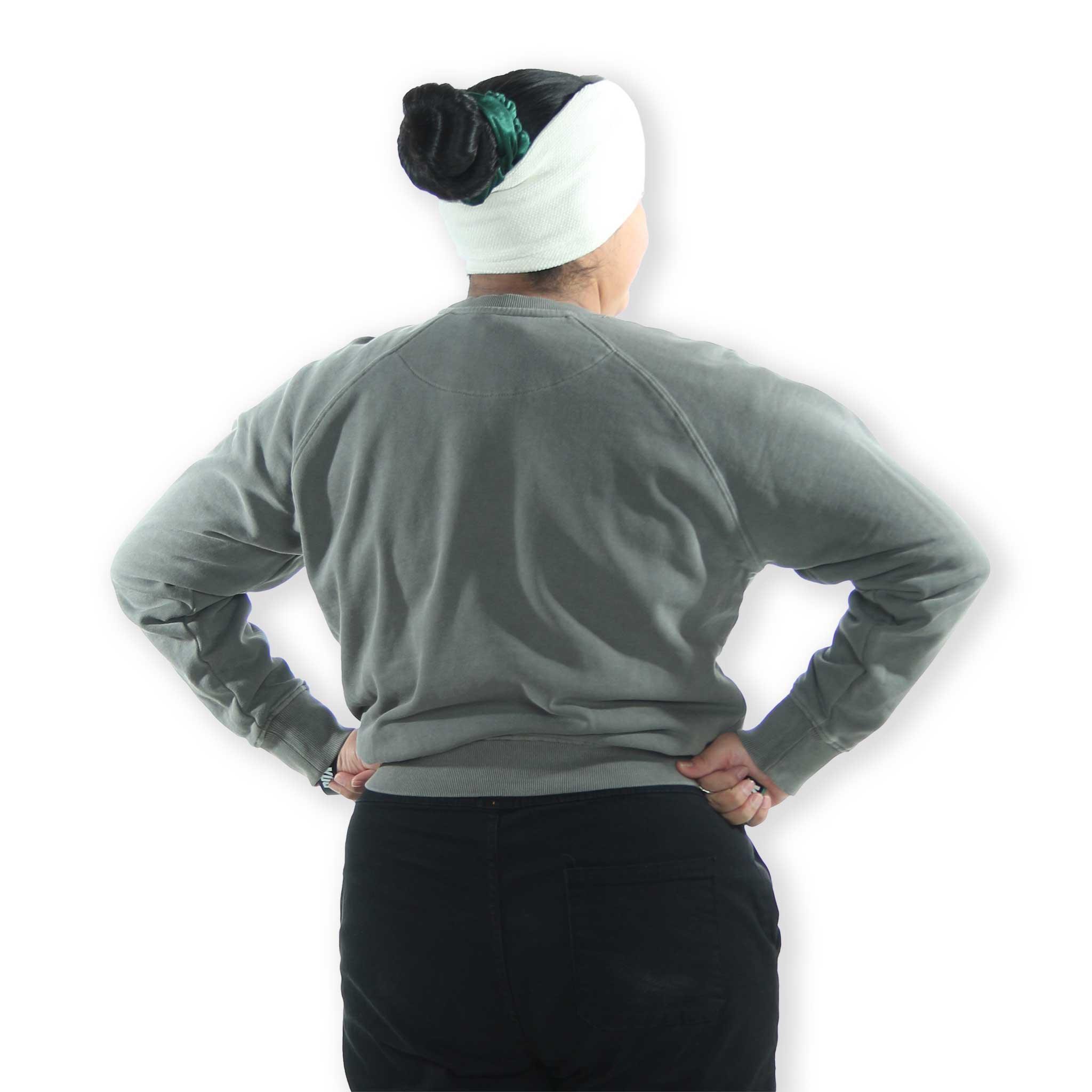 Sportiqe Women's Rip City Cotton Ashlyn Gray Crewneck