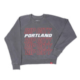 Sportiqe Women's Rip City Cotton Ashlyn Gray Crewneck