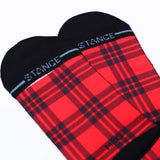 Stance ripcity Retro Plaid City Edition Red & Black Socks