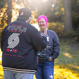 Staple x Trail Blazers Black Snap Up Varsity Jacket