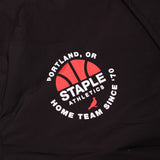 Staple x Trail Blazers Black Snap Up Varsity Jacket