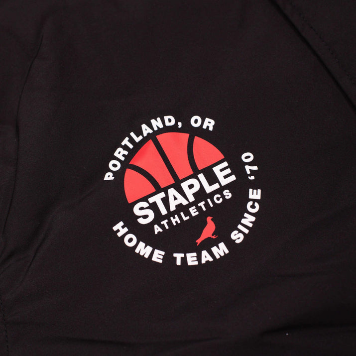 Staple x Trail Blazers Black Snap Up Varsity Jacket