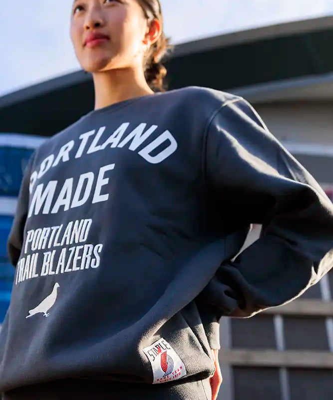 Staple x Trail Blazers Portland Made Crewneck Sweatshirt