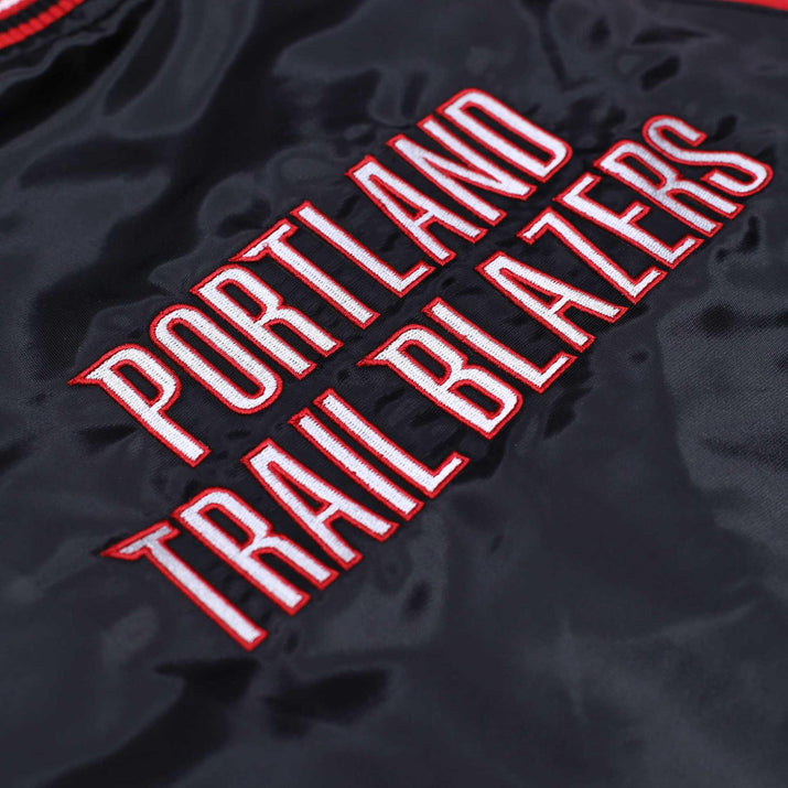 Starter Ripcity Youth Color Block Black, Red & White Varsity Jacket
