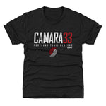 Toumani Camara Portland Trail Blazers Elite Youth T-Shirt Kids T-Shirt Tri Black