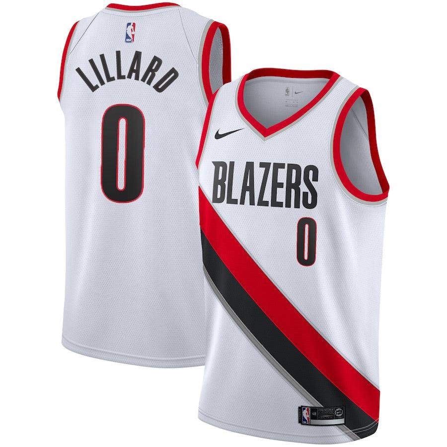 Trail Blazers Damian Lillard Nike Swingman Association Jersey 3XL
