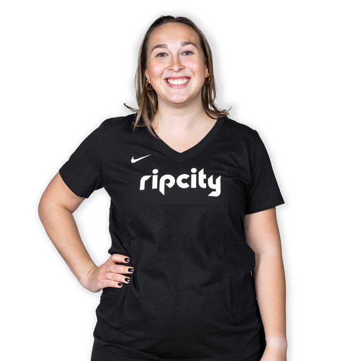 Trail Blazers Nike Women's PDX Rip City Black Tee