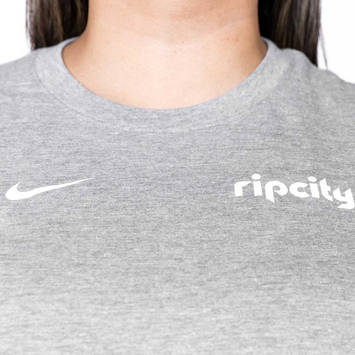 Trail Blazers Nike Women's PDX Rip City Heather Gray Tee