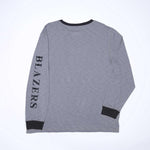 Varsity Slub Long Sleeve Gray Shirt