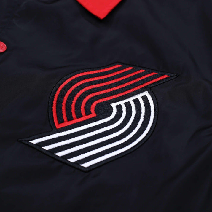 Wild Collective Black Pinwheel Coaches Jacket