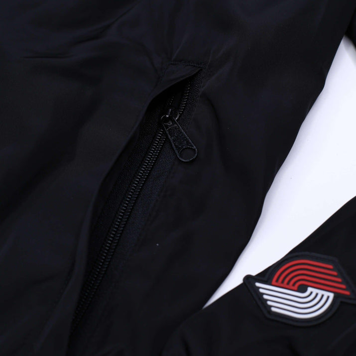 Wild Collective Black Pinwheel Coaches Jacket
