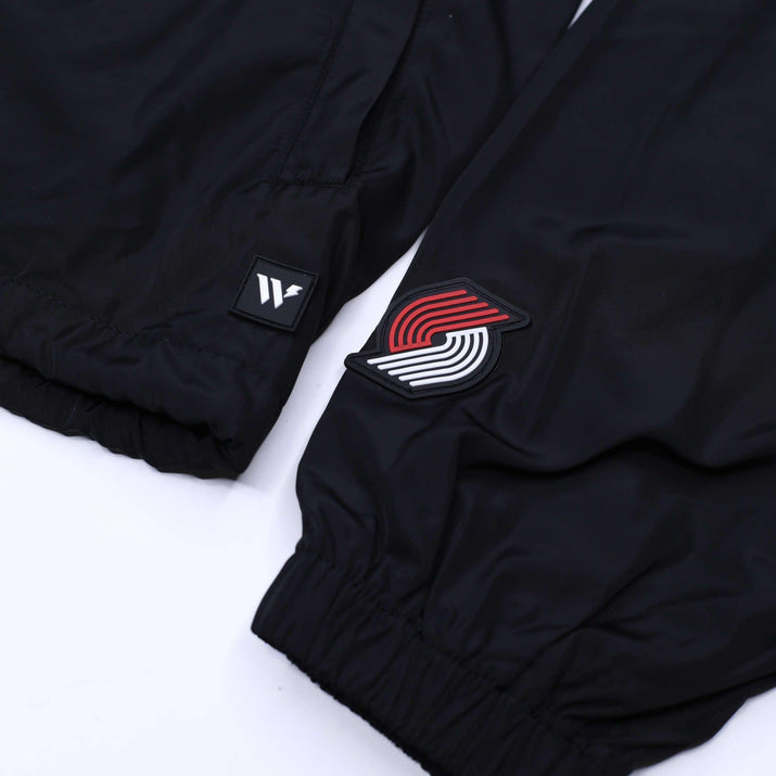 Wild Collective Black Pinwheel Coaches Jacket