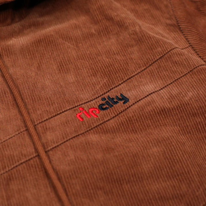 Wild Collective Brown Corduroy Hoodie