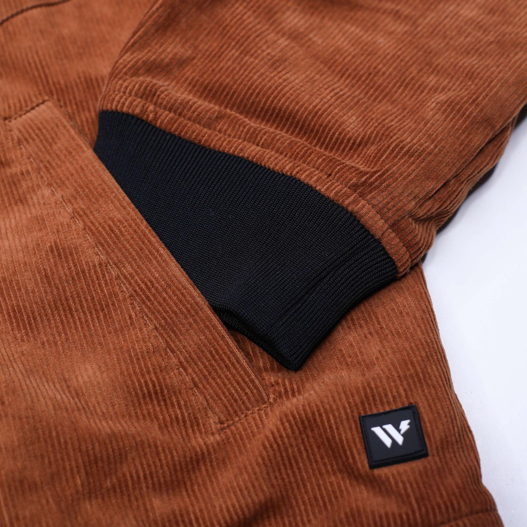 Wild Collective Brown Corduroy Hoodie