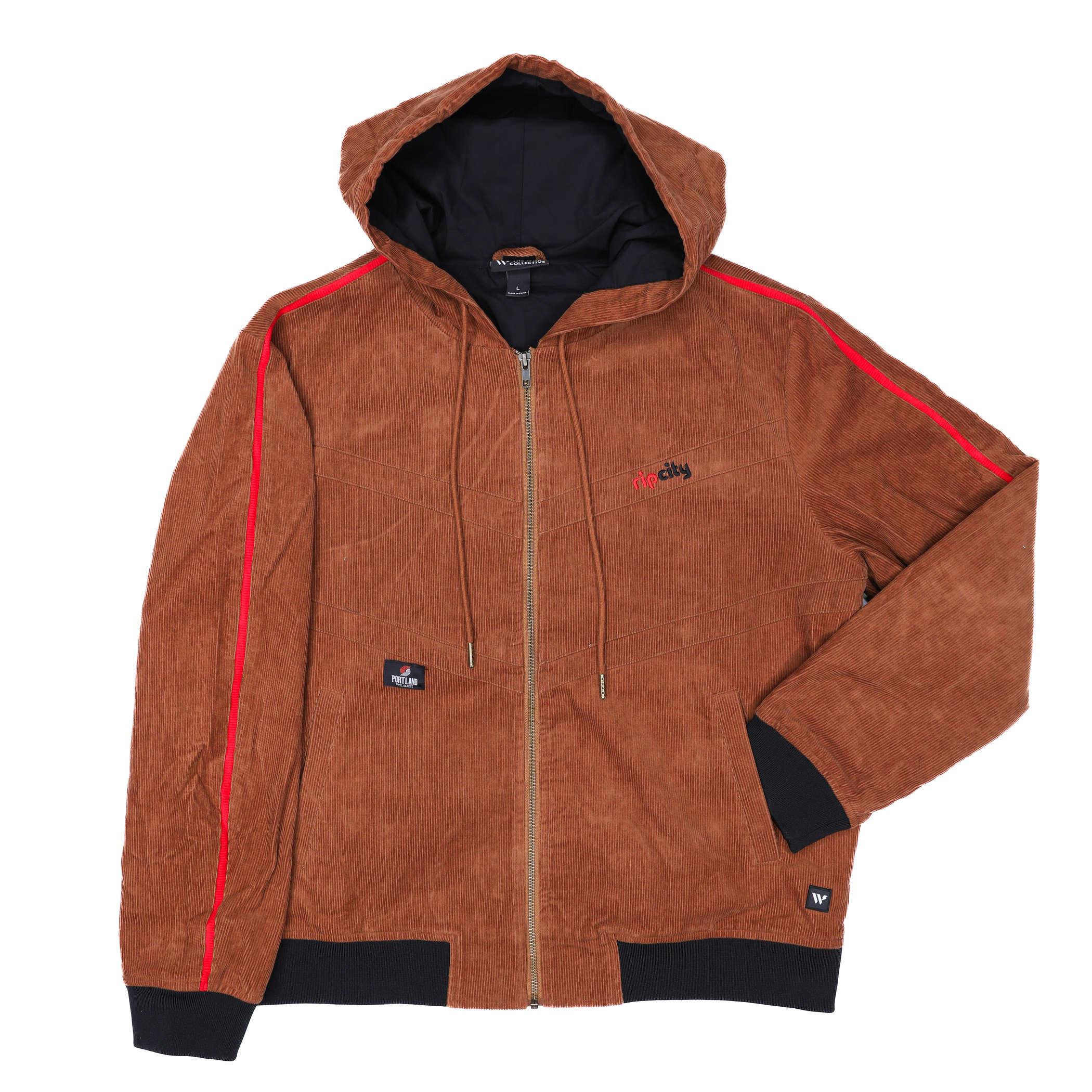 Wild Collective Brown Corduroy Hoodie