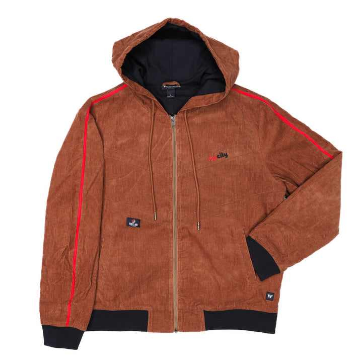 Wild Collective Brown Corduroy Hoodie