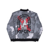 Wild Collective Gray Camoflauge Bomber