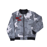 Wild Collective Gray Camoflauge Bomber
