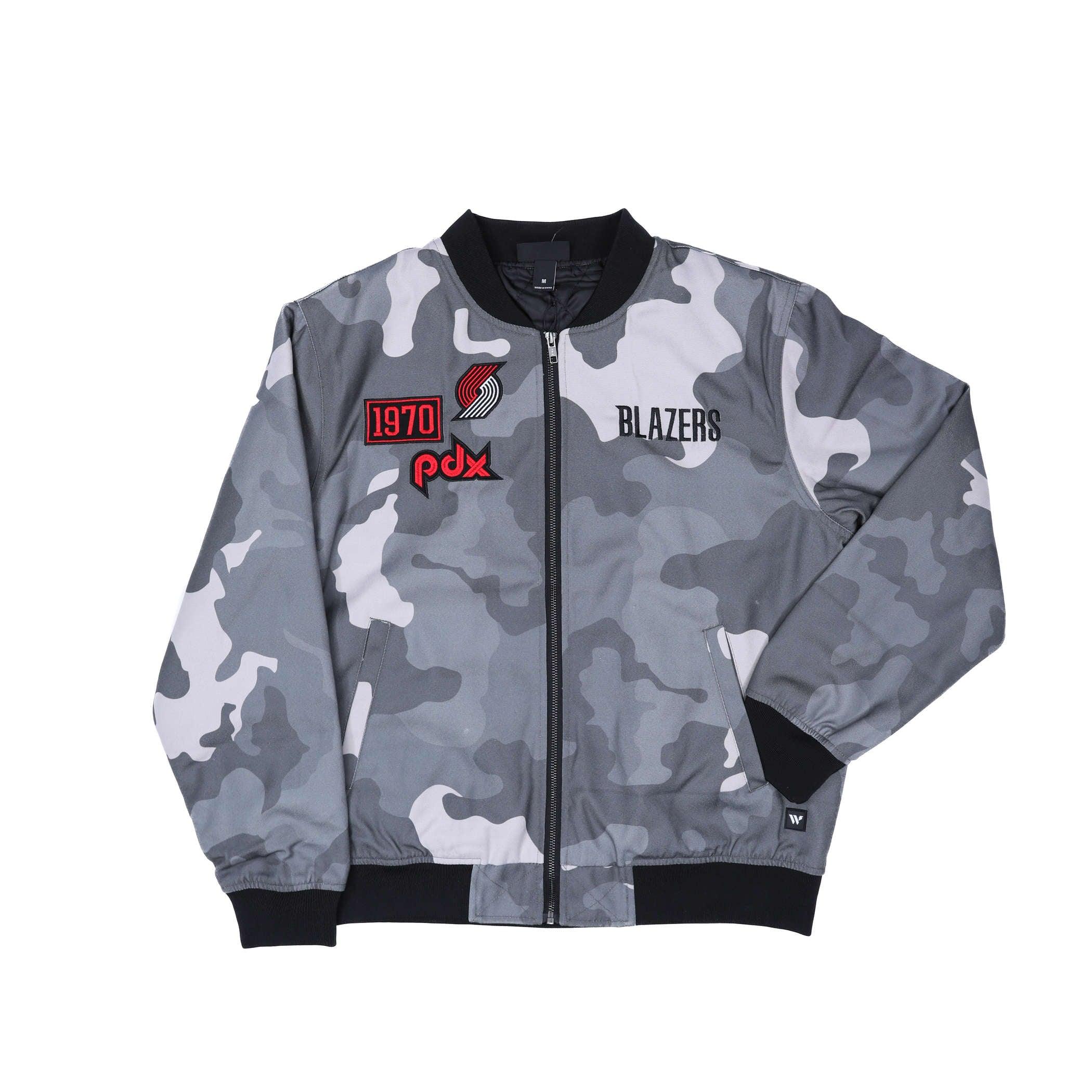 Wild Collective Gray Camoflauge Bomber