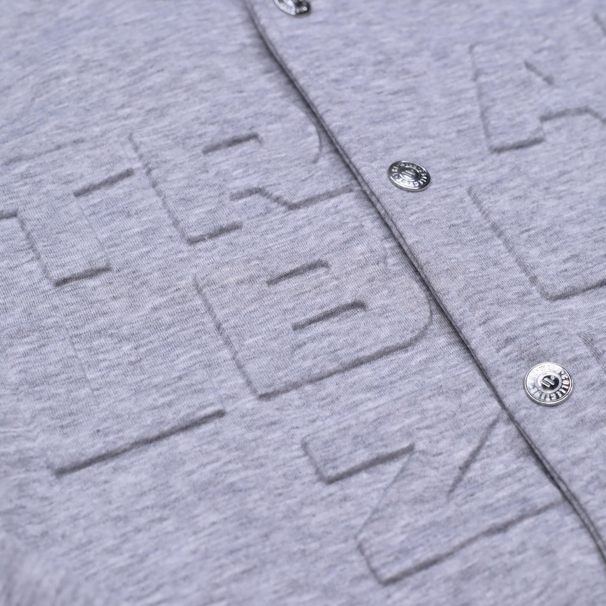 Wild Collective Gray Quilted Bomber Jacket