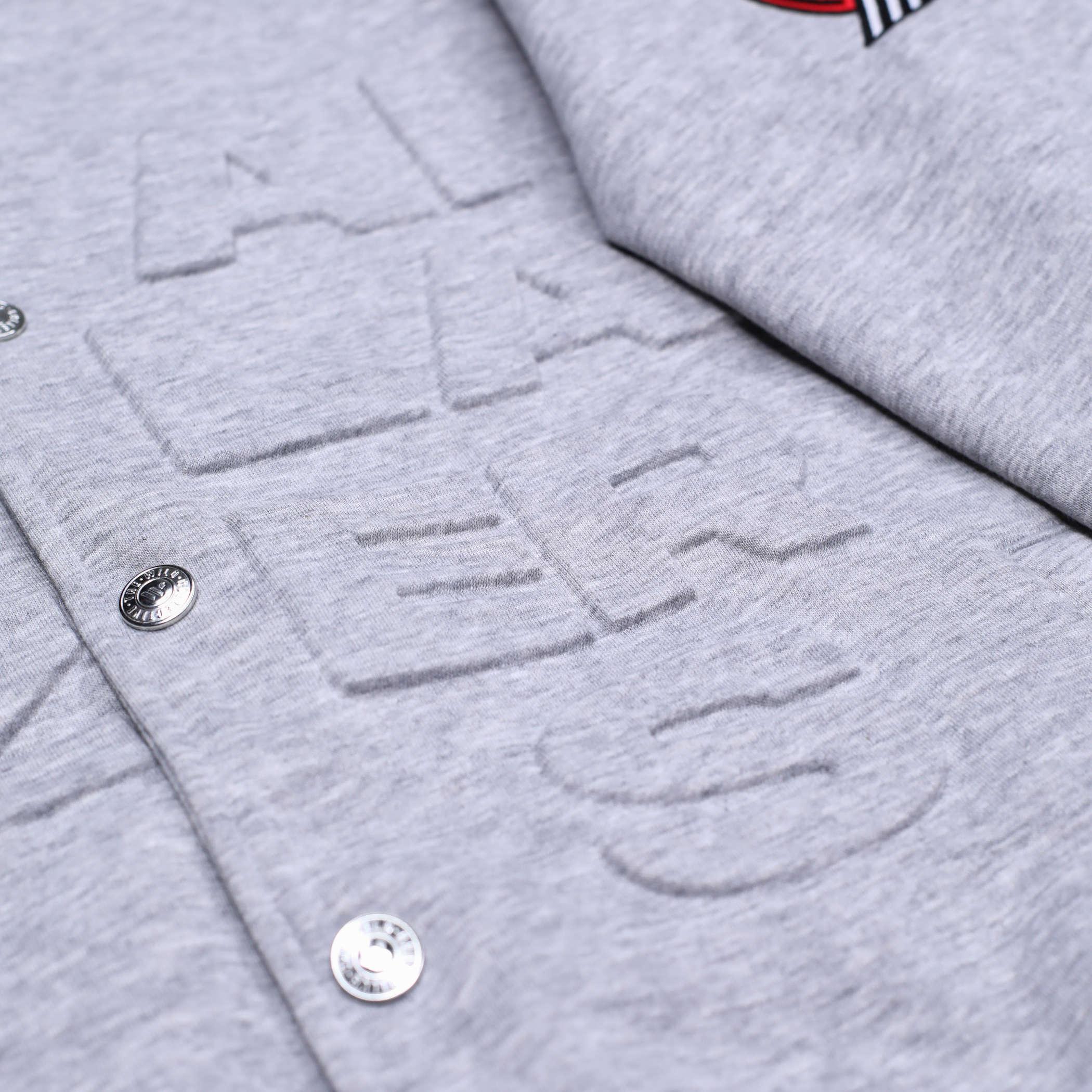 Wild Collective Gray Quilted Bomber Jacket