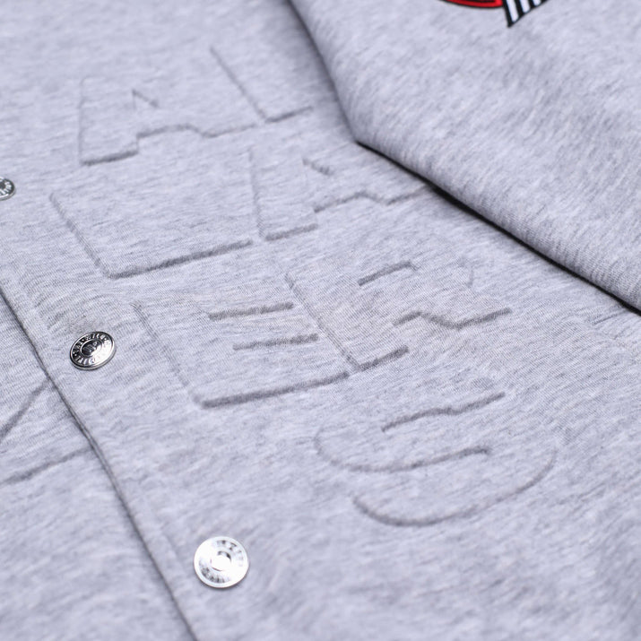 Wild Collective Gray Quilted Bomber Jacket