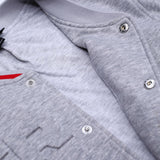 Wild Collective Gray Quilted Bomber Jacket