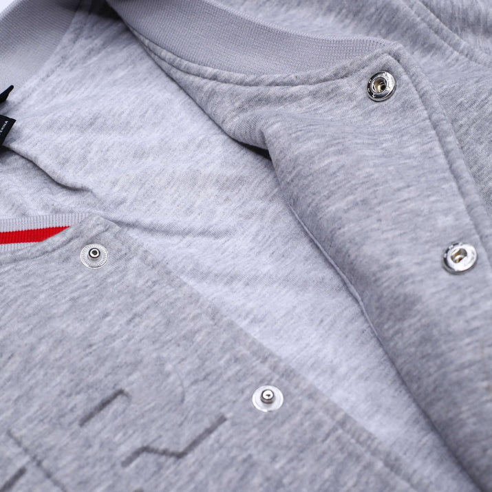 Wild Collective Gray Quilted Bomber Jacket