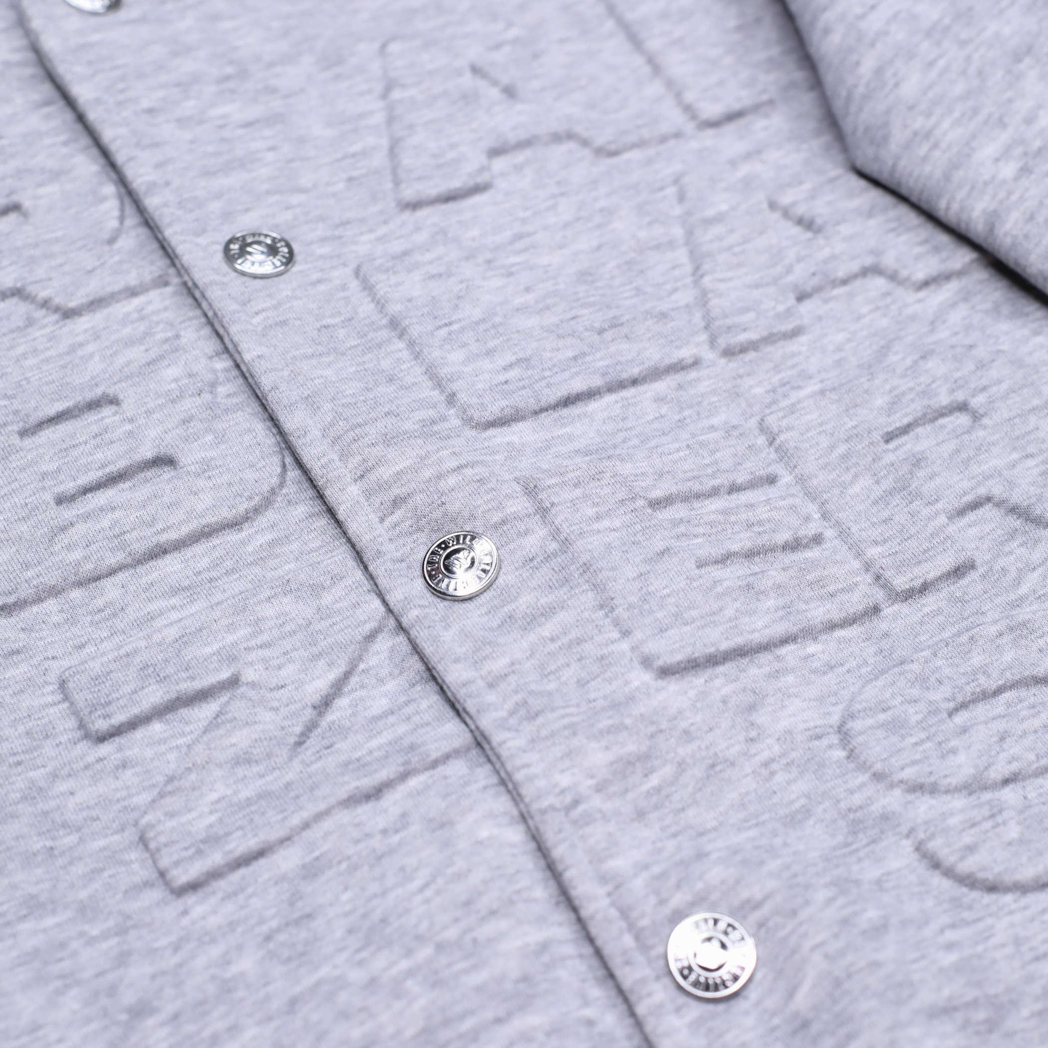 Wild Collective Gray Quilted Bomber Jacket