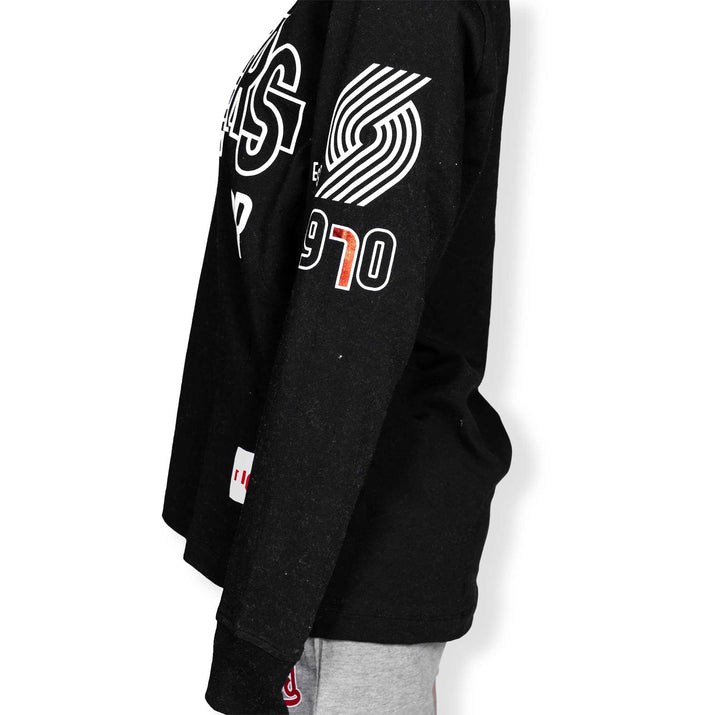 Wild Collective Long Sleeved Puff Foil Black T-Shirt