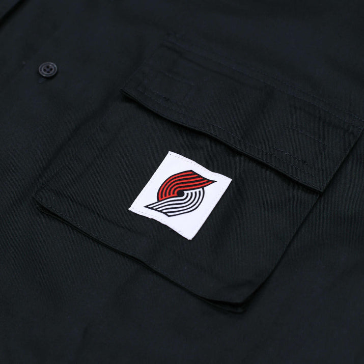 Wild Collective Pinwheel Dark Gray Utility Shirt