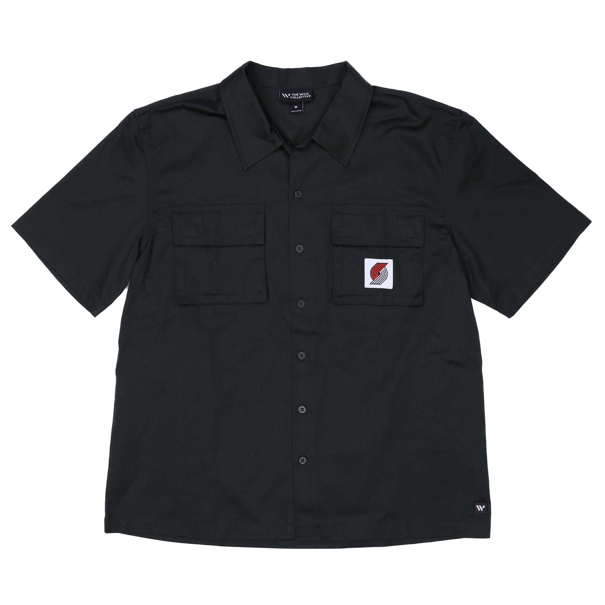 Wild Collective Pinwheel Dark Gray Utility Shirt