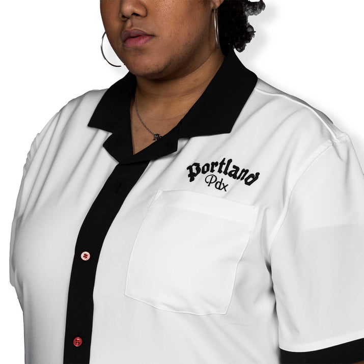 Wild Collective White Bowling Shirt