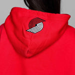 Wild Collective Women's Red Crop Glitter Hoodie