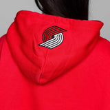 Wild Collective Women's Red Crop Glitter Hoodie