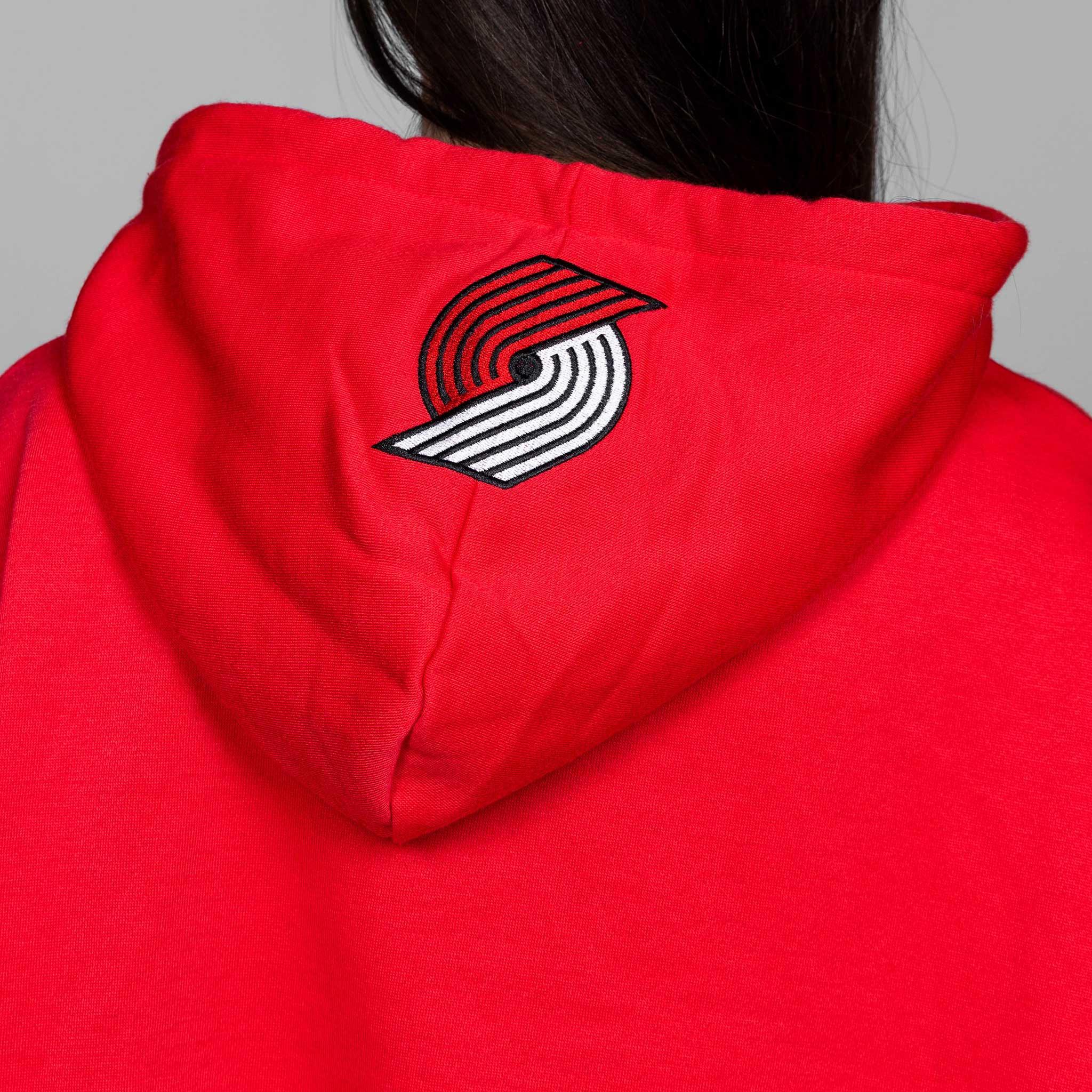 Wild Collective Women's Red Crop Glitter Hoodie
