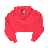 Wild Collective Women's Red Crop Glitter Hoodie