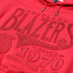 Wild Collective Women's Red Crop Glitter Hoodie