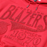 Wild Collective Women's Red Crop Glitter Hoodie