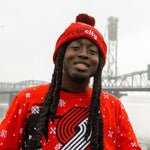 Winter Light Up Red Knit Hat