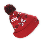 Winter Light Up Red Knit Hat