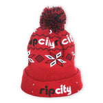 Winter Light Up Red Knit Hat