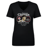 Donovan Clingan Portland Trail Blazers Cover Women's V-Neck Tee