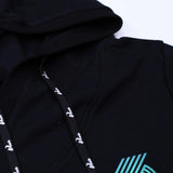 Women's Black Cover Hoodie Dress