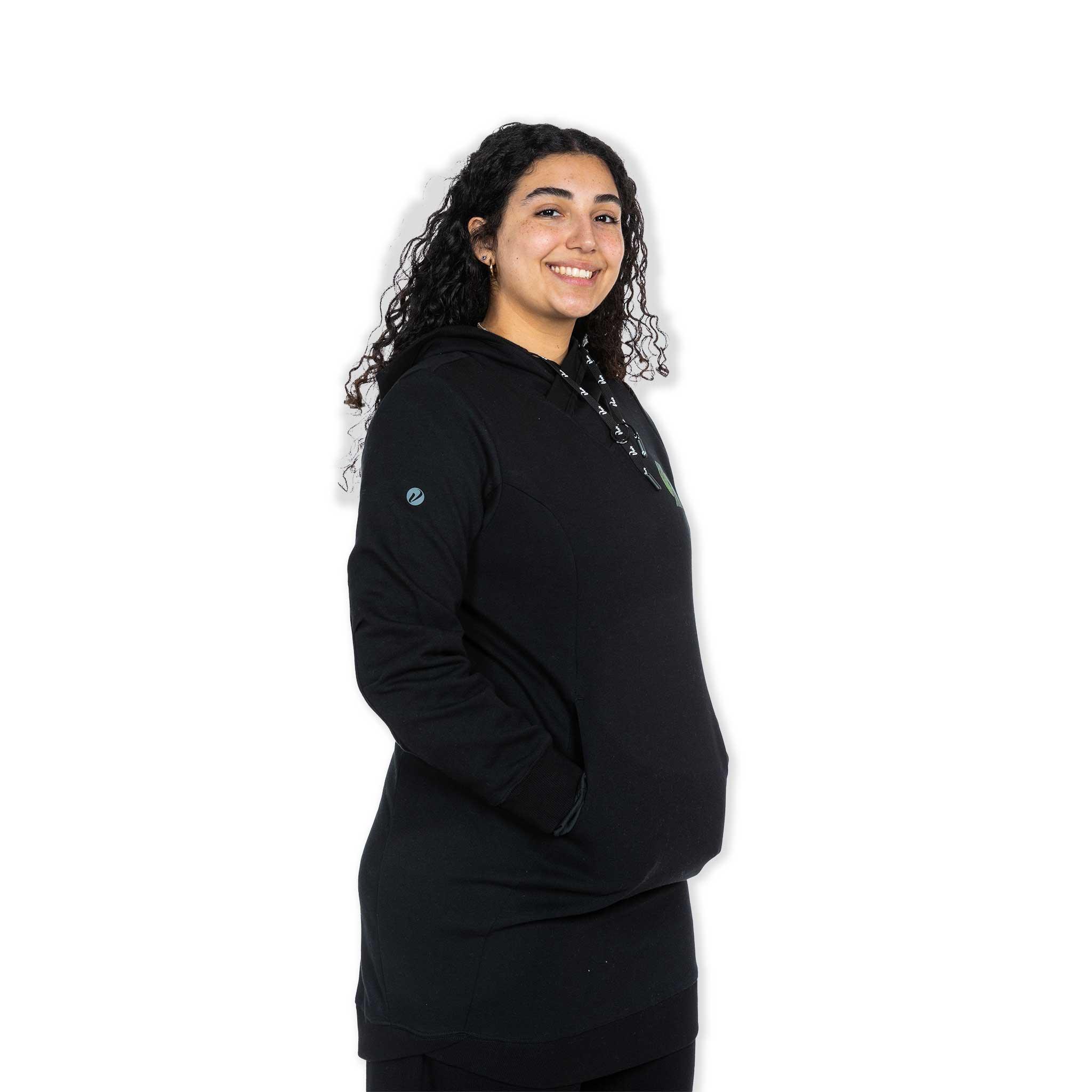 Women's Black Cover Hoodie Dress