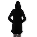 Women's Black Cover Hoodie Dress